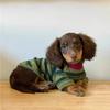 Schattig Groen Gestreept Hondenharnas voor Kleine Honden En Katten Lente Zomer Katoen Ademend Casual Stijl Huisdierkleding Modieus