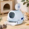 1Pc Cat Litter Basin Fully Enclosed Drawer Top-entry Cat Toilet Cat Basin Shit Deodorant Deodorant Anti-splashing Cat Shit Basin