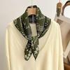 70*70cm Square Scarf Printed Silk Scarf Square Scarf Cashew Flower Scarf Women's Scarf Cloak