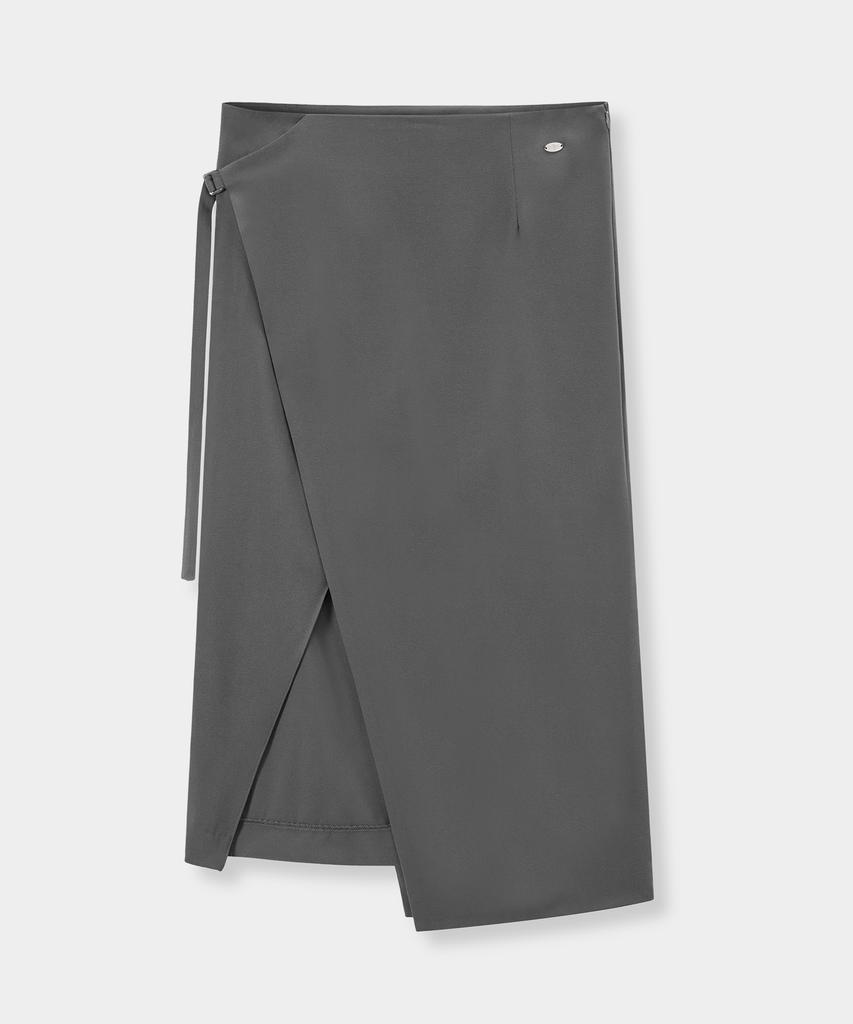 Yujen Asymmetric Layered Wrap Skirt_2 Color
