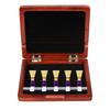 Portable Bassoon Reed Organizer Case Portable Wood Storage Box Reed Holder Protective Case Wood Texture for 5 Reed