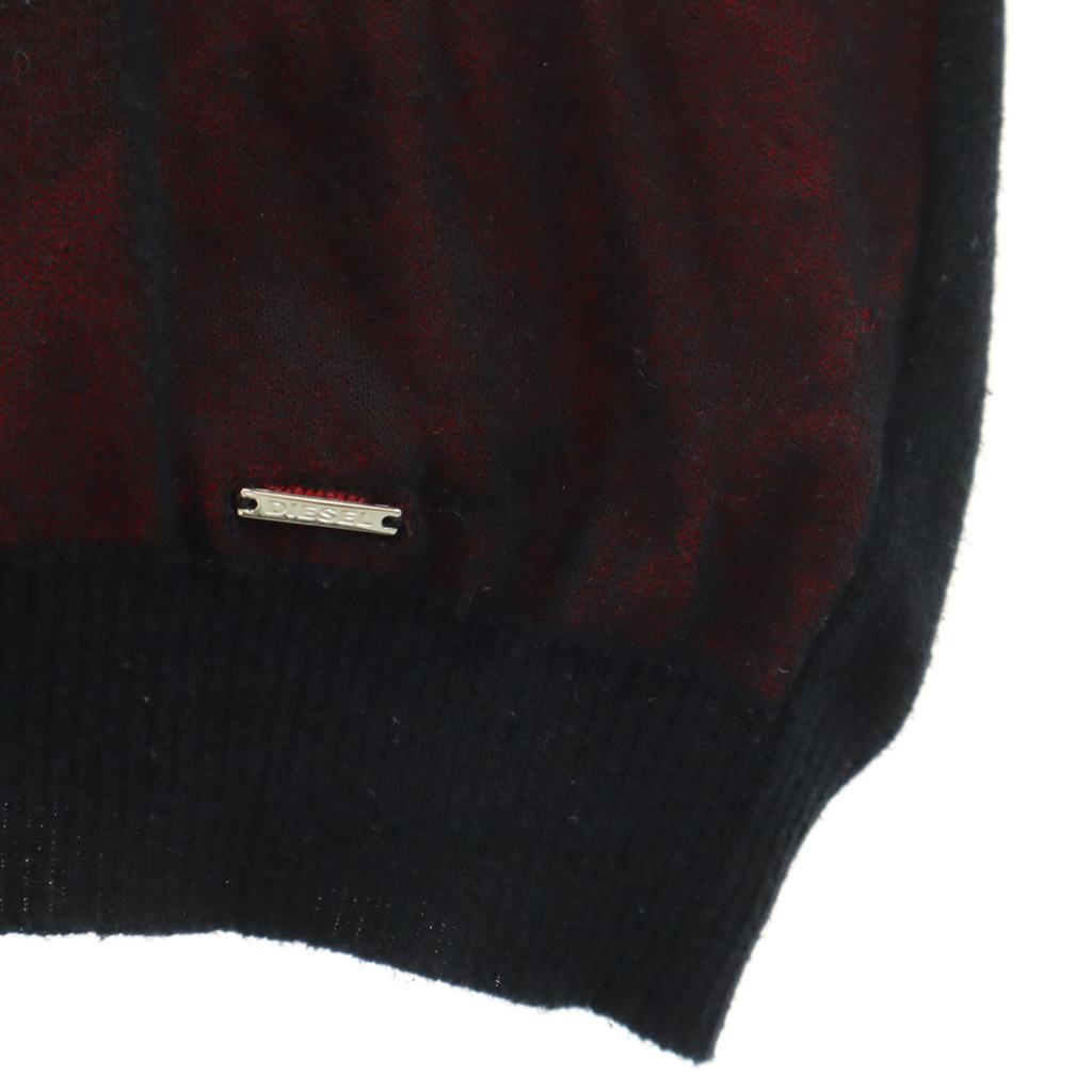 DIESEL made in Italy Long sleeve knit M Red Men's Used