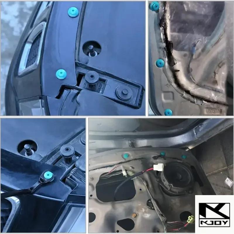 kkjoy 10/300PCS Auto Fastener Clips Rivet with Seal Ring Interior Parts suit for various cars