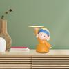 Girl Figurine Statue Vanity Tray Key Holder Jewelry Display Fruit Toiletries Candies Sculpture