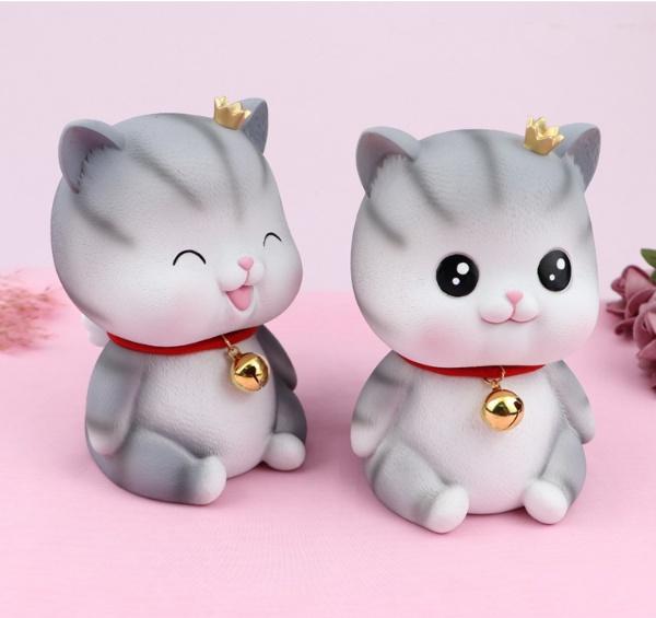 Cute Cat Bank Money Coin Saving Box Kids Christmas Gift Secret Money Storage