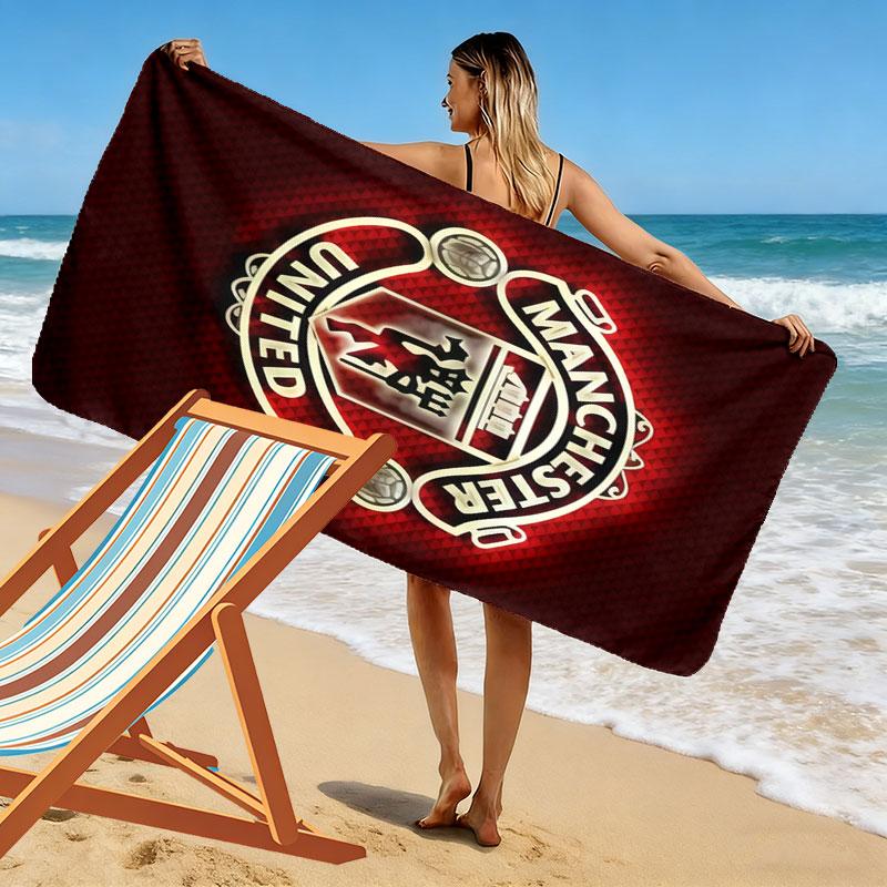 Epic MUFC Journey Print Beach Towel, Large Soft Quick Dry Towel for Beach Camping Swimming