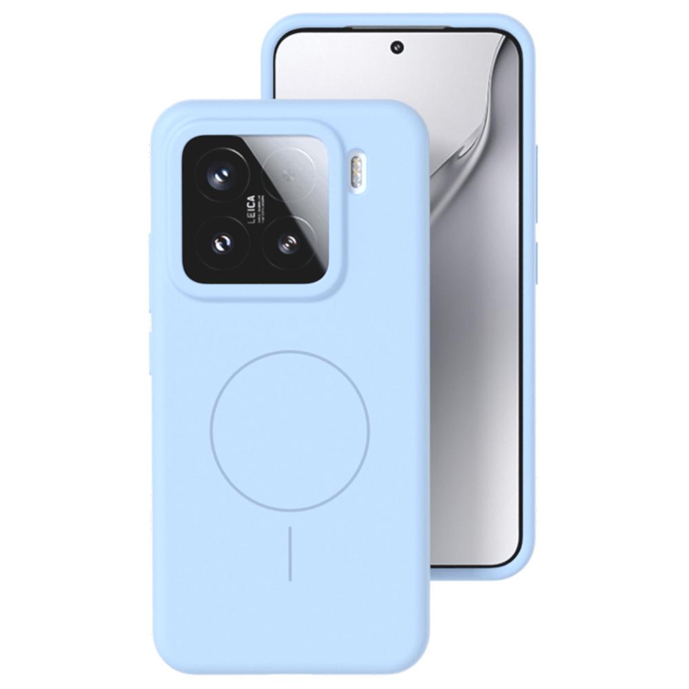 For Xiaomi 14 Pro Liquid Silicone Magnetic Case Skin-Touch Phone Cover