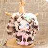 Ornaments Rabbit Plush Keychain Big Ear with Flower Bunny Plush Doll Pendant  Car Decor
