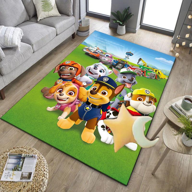 Dog Paw Heroes Office Rug Chair Mat, Game Carpet, Suitable for Front Door, Bedroom, Living Room, Desk, Holiday Gift