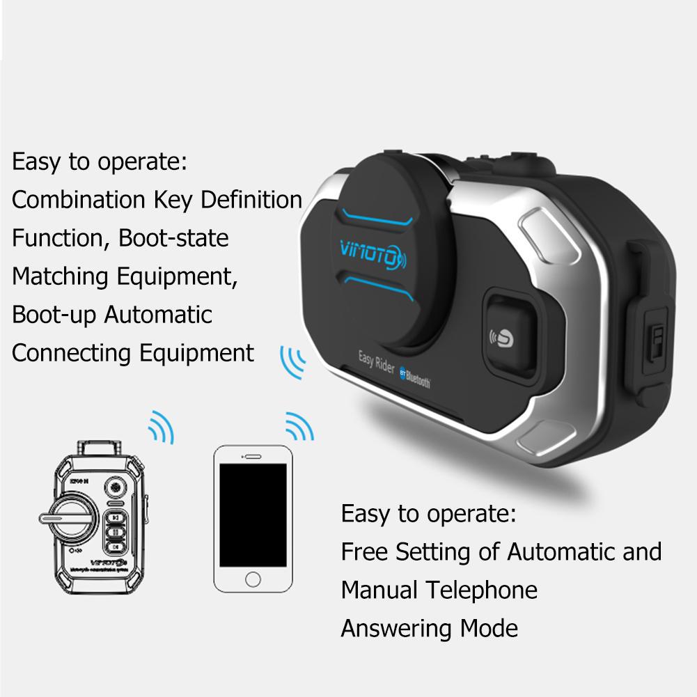 Auricolare Bluetooth Per Casco Moto - Compatibile V8