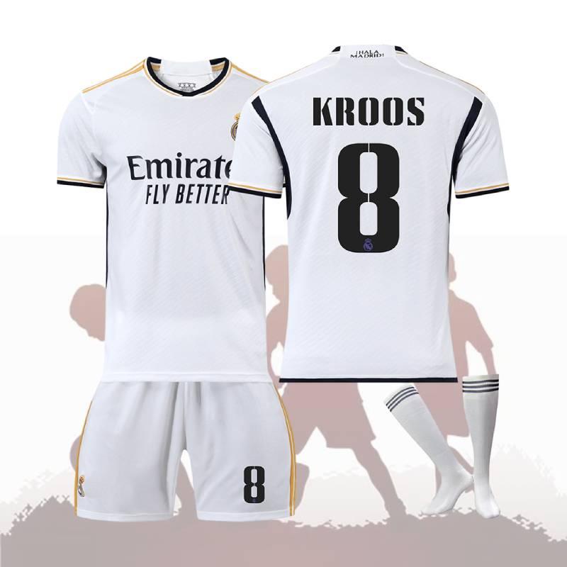 2324 Real Madrid Football Shirt With Vinicius Junior Modric And Benzema Polyester Fiber Material