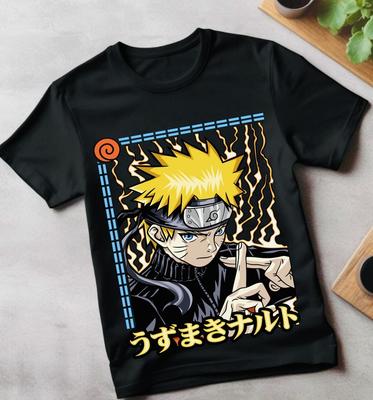 Naruto T-Shirt Madara Uchiha T-Shirt Manga-Streifen Anime Manga Shirt Grafik-T-Shirt