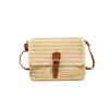 Vintage small square bag messenger bag high-end straw woven bag versatile woven bag fashion summer beach bag women