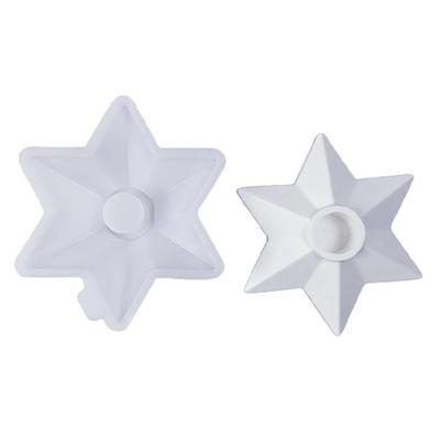 Stern Kerzenhalter Gussformen DIY Kerzenständer Silikonformen Harzformen