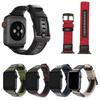 Watchband Strap For Apple Watch Band 44mm 45mm 41mm 40mm Jeep Canvas Nylon+Leather Bracelet Iwatch Series 3 4 5 6 SE 7 8 Ultra 49mm Band