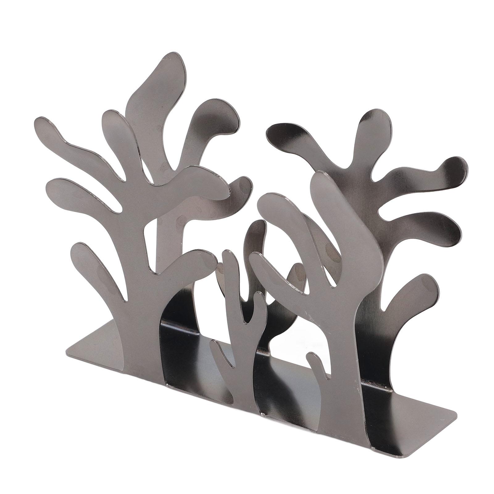 

Coral Napkin Holder Iron Art Vertical Napkin Holder Multifunction Metal Napkin Holder Desktop Storage Rack for Bar