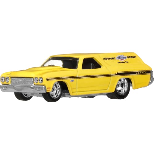Hot Wheels Car Culture Fast Wagon '70 Chevelle SS Wagon Vehicle Toy Diecast Car for Ages 3 and Up, Yellow, JBK67
