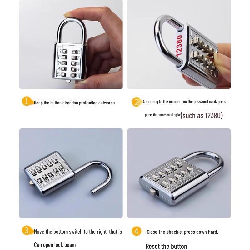 Newcomer Offer: Waterproof Anti-theft Padlock for Gym, Outdoor, Dorm, Cabinet & Door