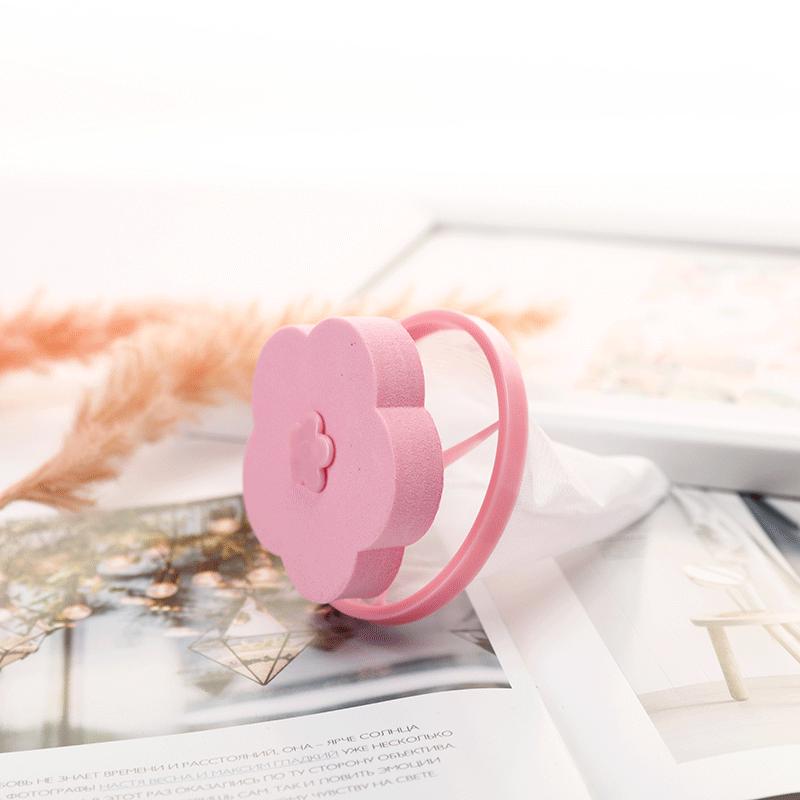 

Мешок-сетка для сбора ворса и шарики для стирки для удаления пятен - Машинная стирка, простые и практичные для ухода за одеждой розовый