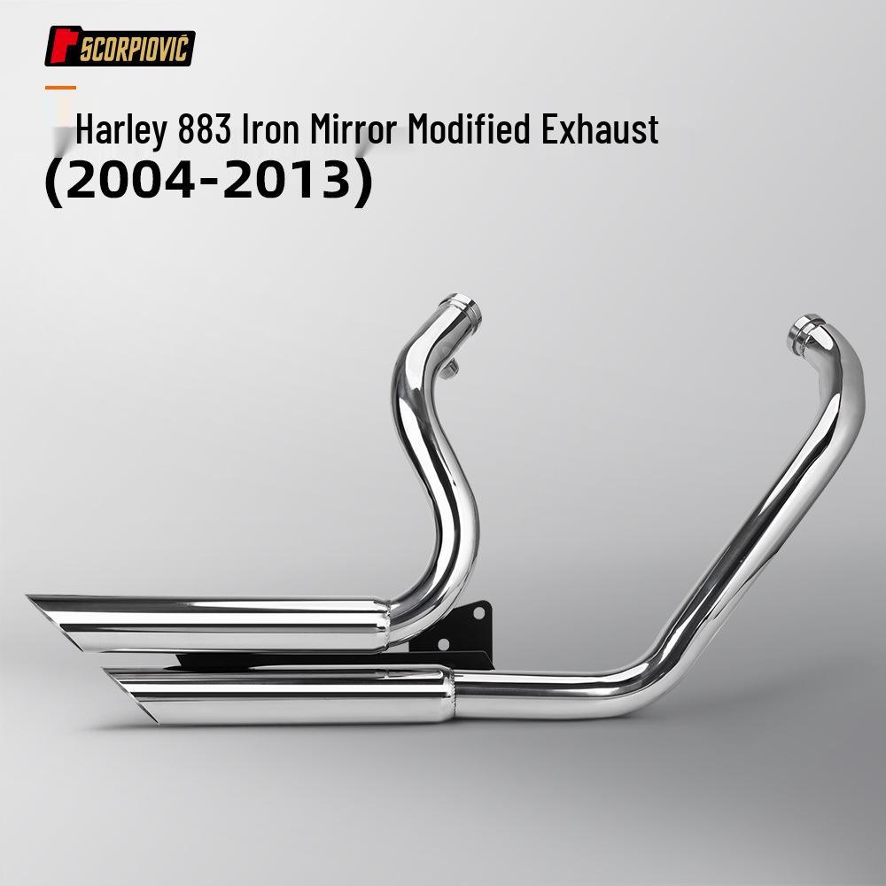 

Harley 883 Iron 2004-2023 Retro Style Modified Exhaust Pipe for Direct Installation