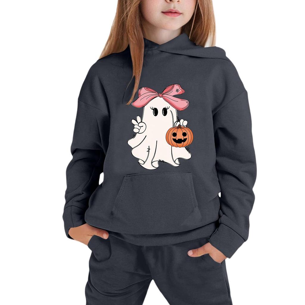 Children's Hoodie with Halloween Print for Casual Wear