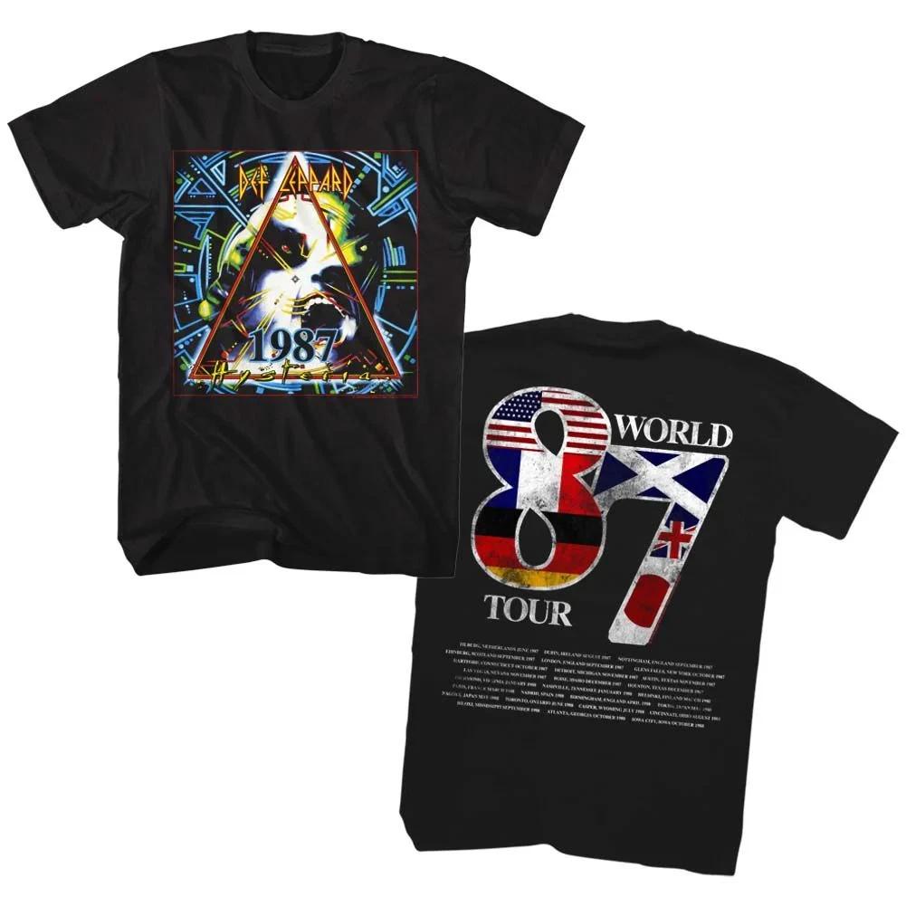 

DEF LEPPARD Eye-Catching T-Shirt, World Tour 1987 High-end Luxury Is for Both Men and Women Top Y2k 4XL