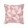 Ins Nordic Style Rose Gold Pink Geometric Square Pillow Cushion Cover