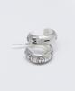 Bonbeau Kitsch Smile Hoop Earrings Smile Bold Ring Silver Earrings