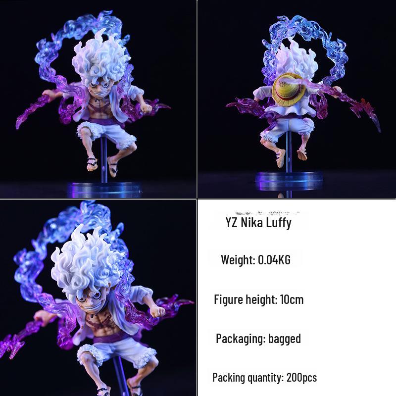 PVC Quality One Piece Luffy Figure with Glowing Feature - Moon Chasing Edition