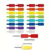 5-50Pcs Self-Adhesive Cable Labels, Reusable Waterproof Wire Marking Stickers, Fiber Cable Tags for Office Home Wire Organizer