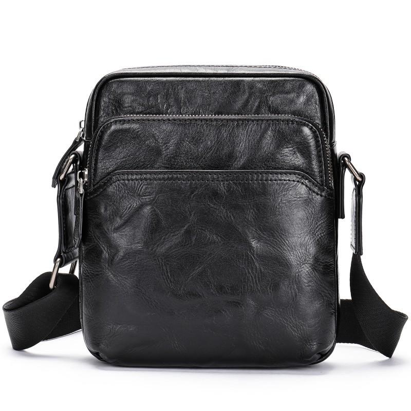 Real Leather Men's Shoulder Bag Korean Version Backpack Top Layer Cowhide New Business Casual Crossbody Trend