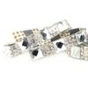 5 yard Hotfix Clear Crystal Glass Rhinestone Fabric Chain Trim DIY Applique (8mm White)