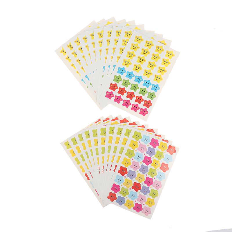 400Pcs Smile Stars Decal School Children Kids Teacher Label Reward Cute Sticker