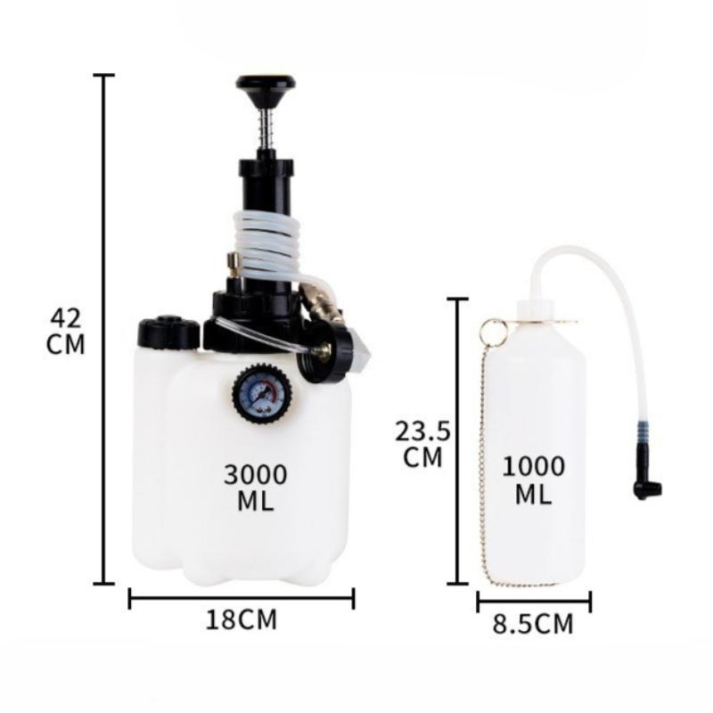 Manual Car Brake Oil Pot Replacement Tools Auto Brake Bleeder Large Capacity Hydraulic Fluid Oil Changer for Brake Bleeding