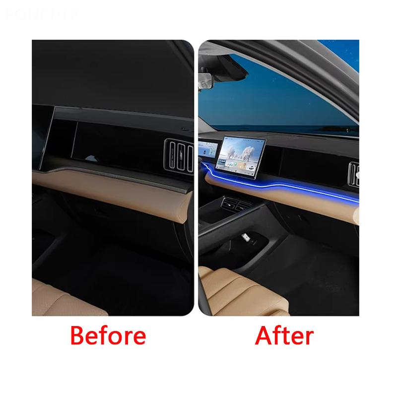 For BYD Sealion 5 DM-i 2025-2026 Ambient Lighting Central Control LED 64-color Atmosphere Lighting Automobile Supplies