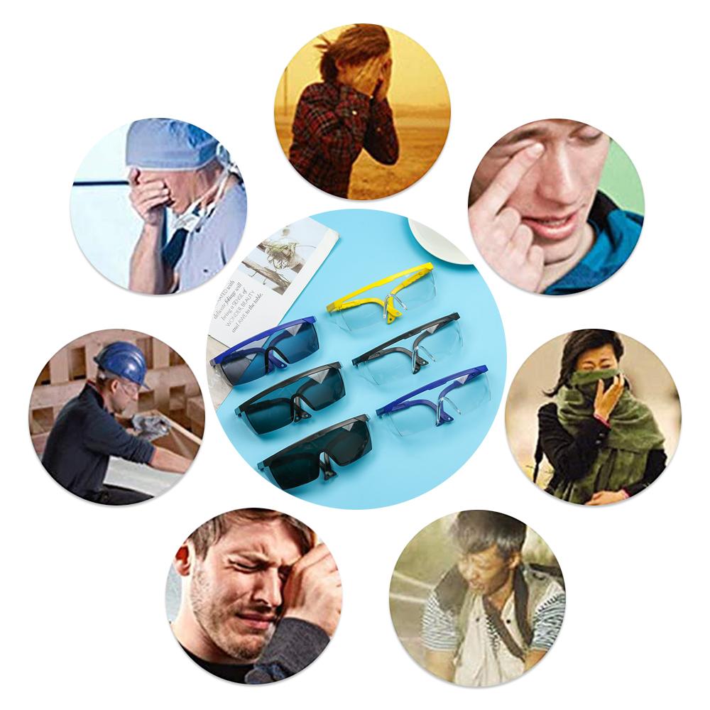 Paint Sport Protect Eye Curing Lab  Clear Lens Protection Glasses Adjustable Goggles Safety