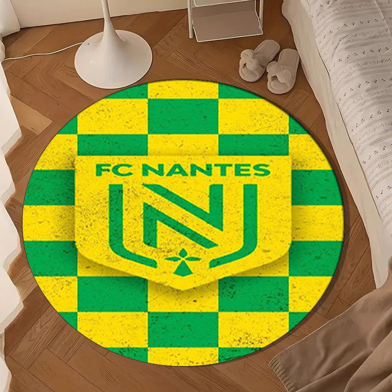 1PC rug Fc Nan-tes Crest Design Round mat Home Decor, Chair rug For livingroom,Bedroom, doormat home decor Birthday Gift Christmas Gifts