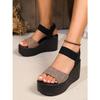 Classic 2025 Summer Heels Sandals Women Open Toe Flat Style Comfortable Size 42 43 Roman Shoes for Women Sandalias De Mujer
