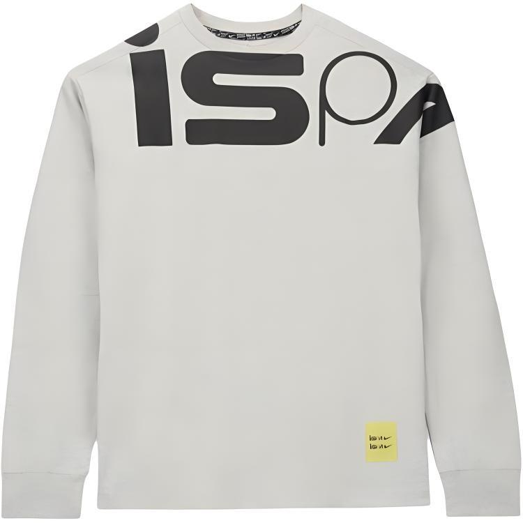 Nike ISPA Graphic Long Sleeve T-shirt (Asia Sizing)  Grey Black  Men s FJ7375-050 XXL