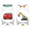 500Pcs/Roll Transportation Means Of Transport Graffiti Stickers Cars Airplanes Cartoon Decal Diy Luggage Phone Guitar Kid Toys