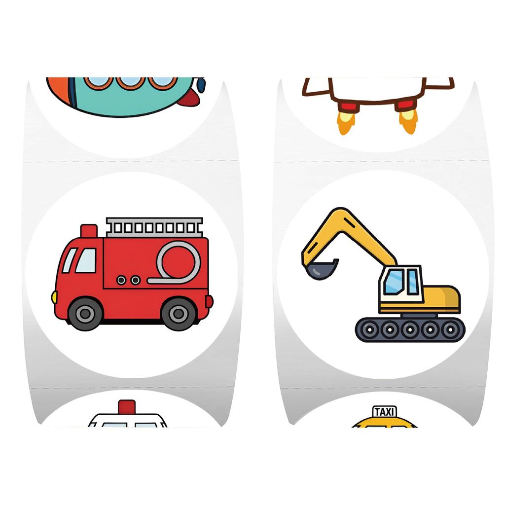500Pcs/Roll Transportation Means Of Transport Graffiti Stickers Cars Airplanes Cartoon Decal Diy Luggage Phone Guitar Kid Toys