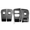 Carbon Fiber Texture Window Door Lift Lock Molding For Tesla Model 3 Y 2017-