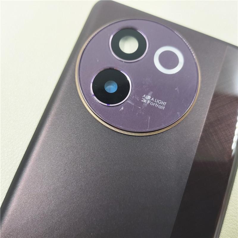 Back Lid Battery Cover For Vivo V30e Rear  Housing With Camera Lens Repair Parts