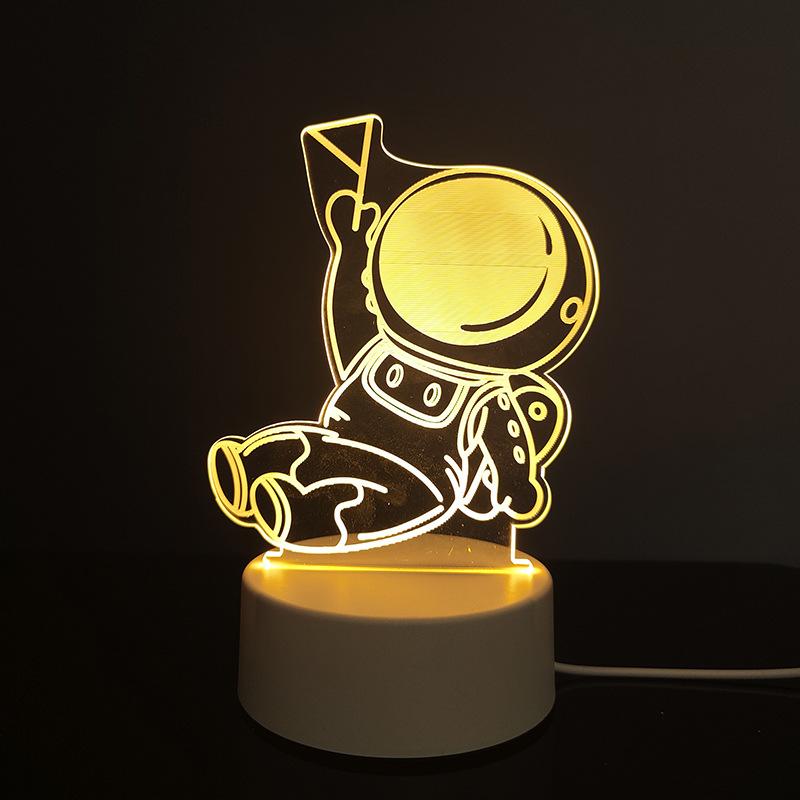 

1 шт. Романтическая любовь 3D акриловая неоновая вывеска светодиодная лампа для дома детские ночники настольная лампа день рождения день святого валентина прикроватная лампа 3 color