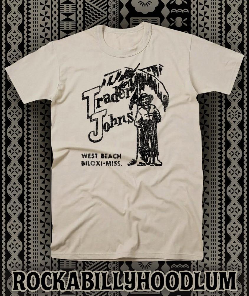 Retro Tiki Art Tee T Shirt Bar Mug Restaurant Polynesian Trader Johns Biloxi Unisex T-Shirt L