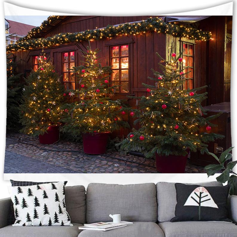 Home Christmas Tree Warm Style Cross-border Tapestry Wall Hanging Tapestry