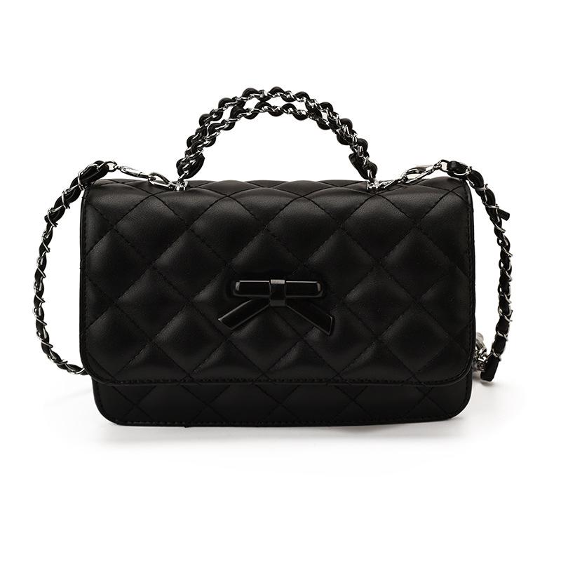 2026 Chic Diamond Lattice PU Leather Crossbody Bag – Trendy Versatile One-Shoulder Bag for Women