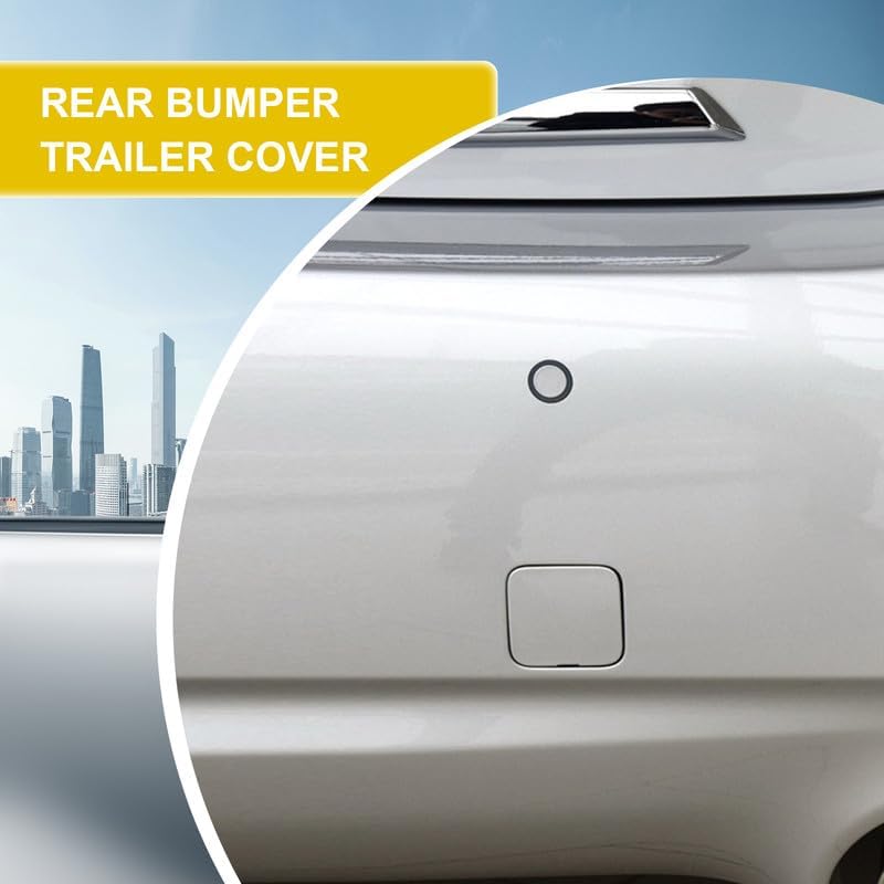 Car Rear Bumper Tow Hook Cover Compatible with Infiniti Q50 2014 2015 2016 2017 2018 Trailer Cover Cap 850714GA0A 85071-4GA0A Small Lid Towing Eye