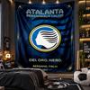 Wandbehang Tapisserie Atalanta FC Druckstoff für Wohnzimmer Schlafzimmer Heimdekoration