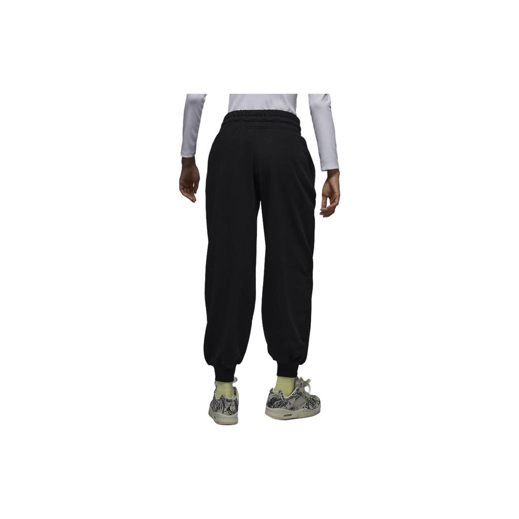 Jordan Hochtaillierte Jogginghose mit Kordelzug Damenunterteile Schwarz FN5132-010
